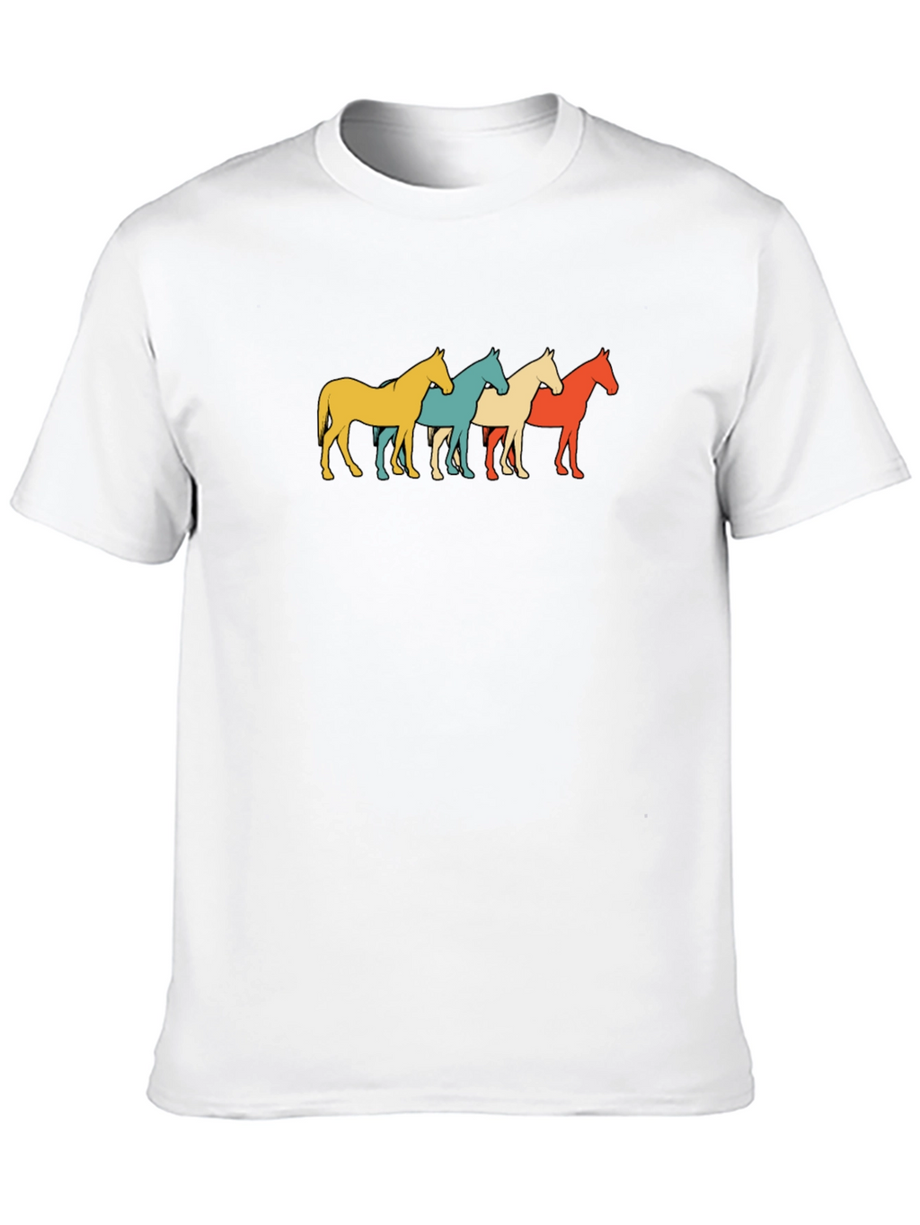 Retro Horse Graphic Tee - Black