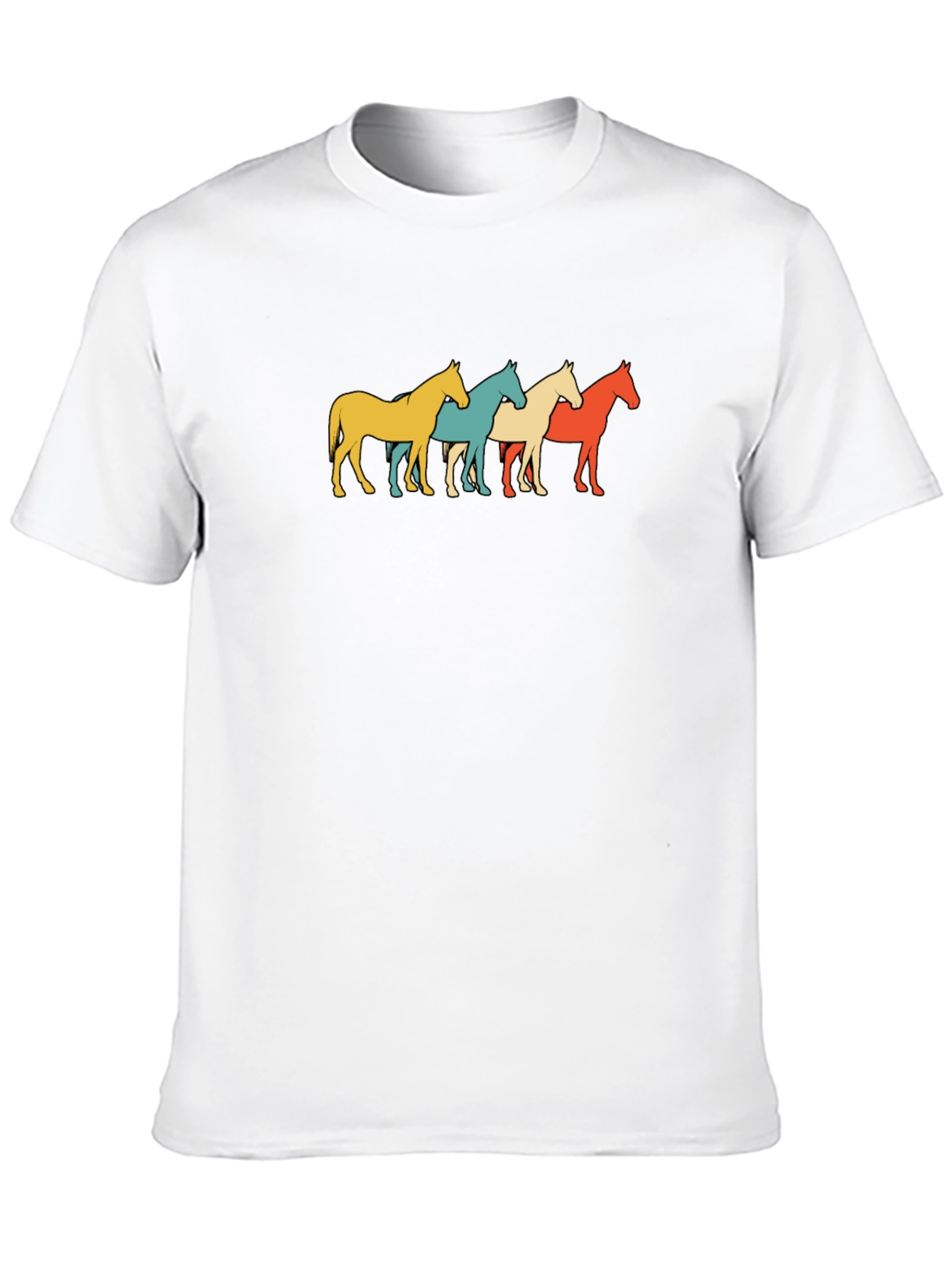 Retro Horse Graphic Tee - Black