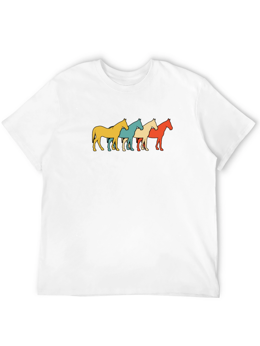 Retro Horse Graphic Tee - Black