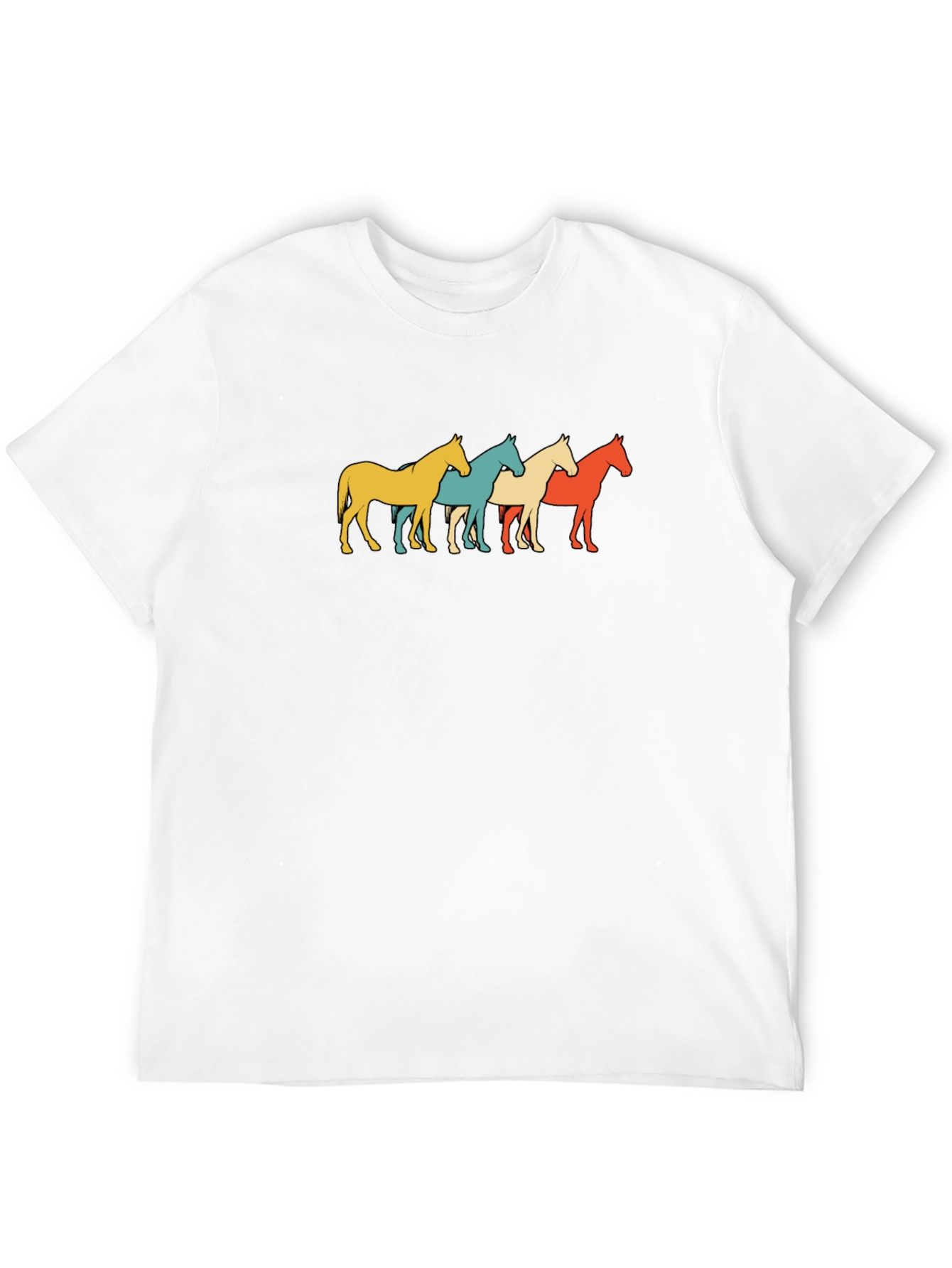 Retro Horse Graphic Tee - Black