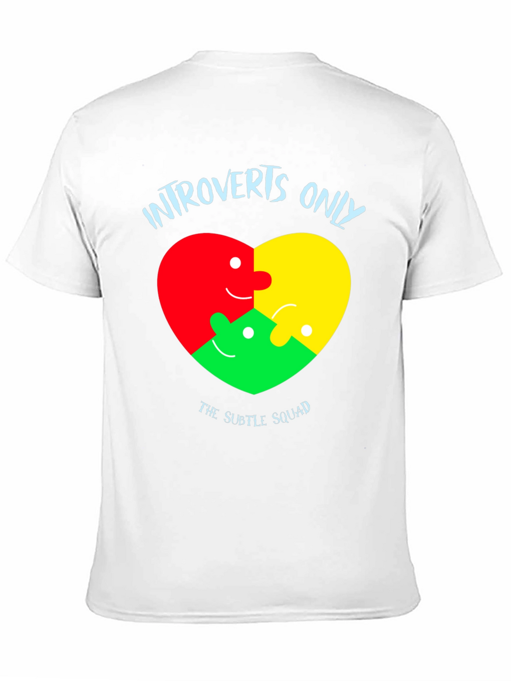 Introvert Heart Puzzle T-Shirt - Subtle Squad Tee
