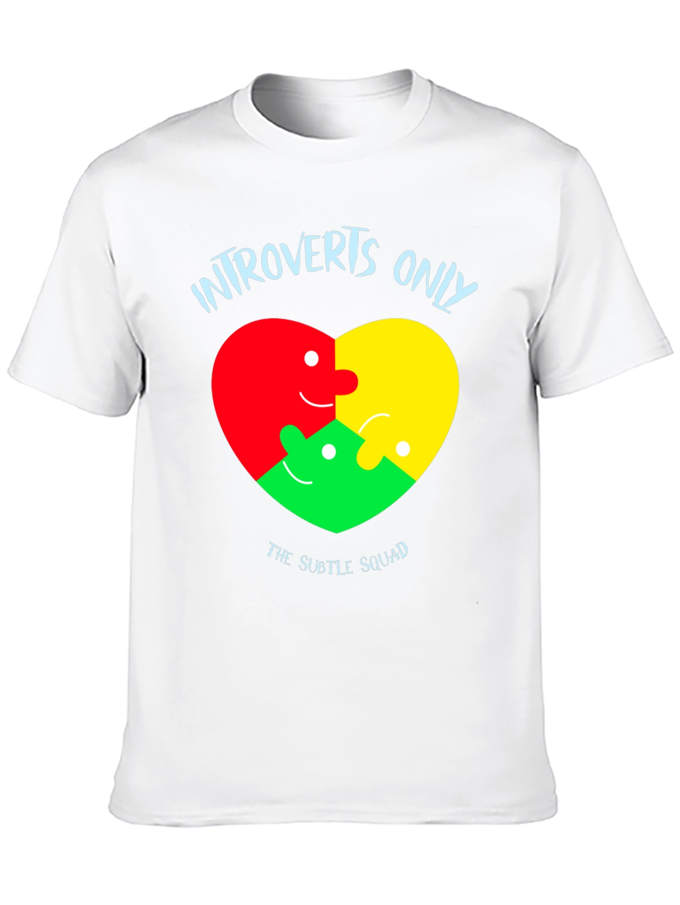 Introvert Heart Puzzle T-Shirt - Subtle Squad Tee