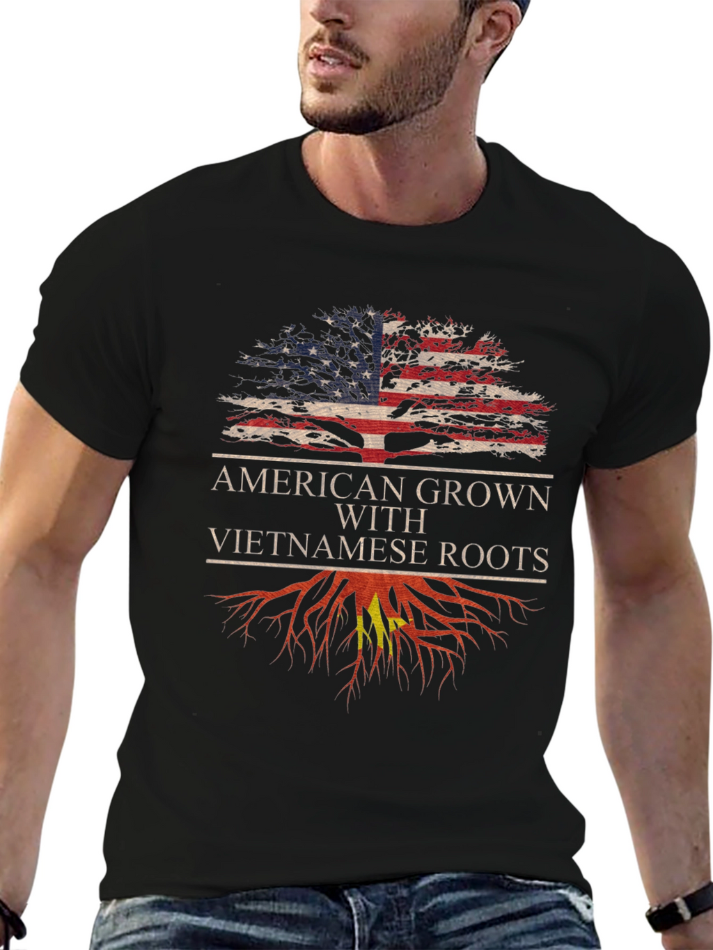 American Grown With Vietnamese Roots T-Shirt