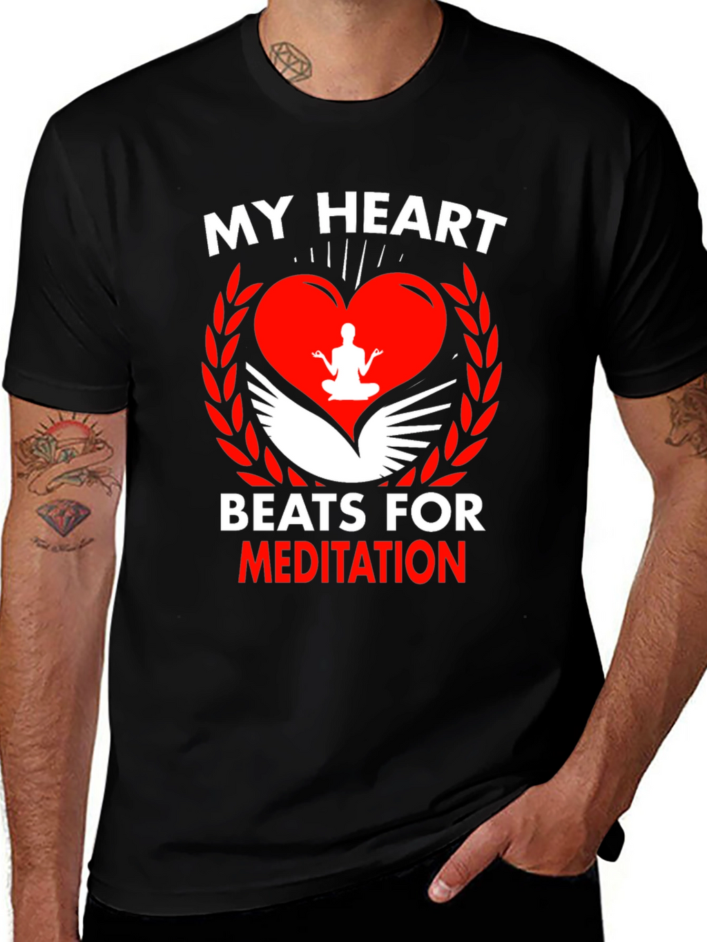 My Heart Beats For Meditation T-Shirt