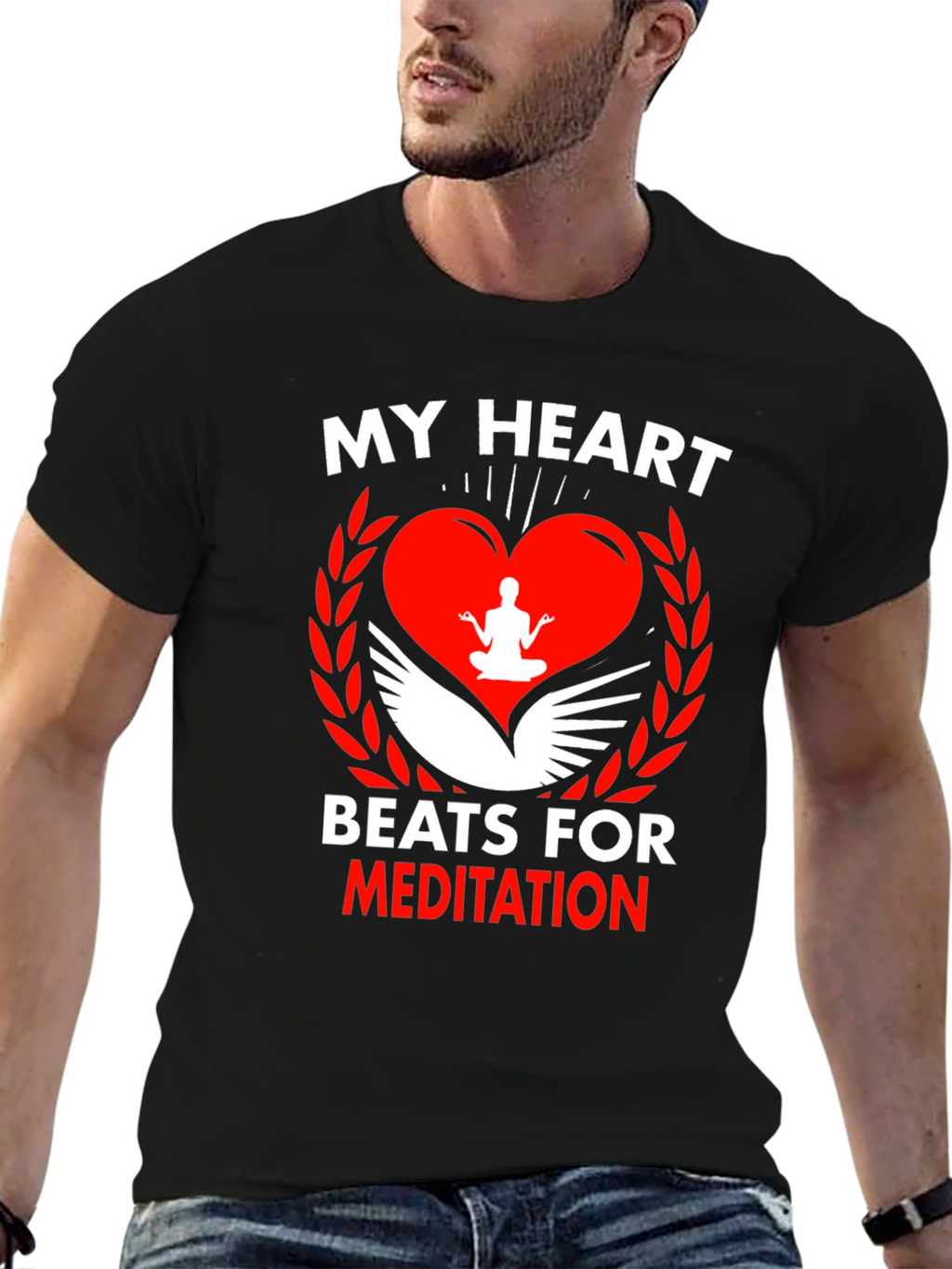 My Heart Beats For Meditation T-Shirt