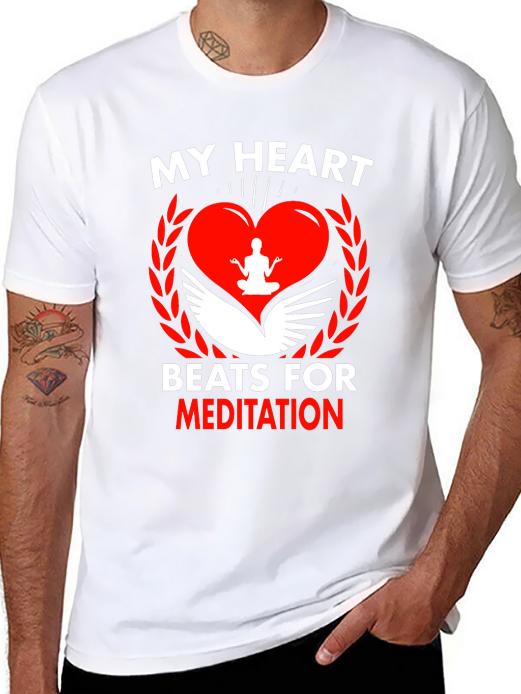 My Heart Beats For Meditation T-Shirt