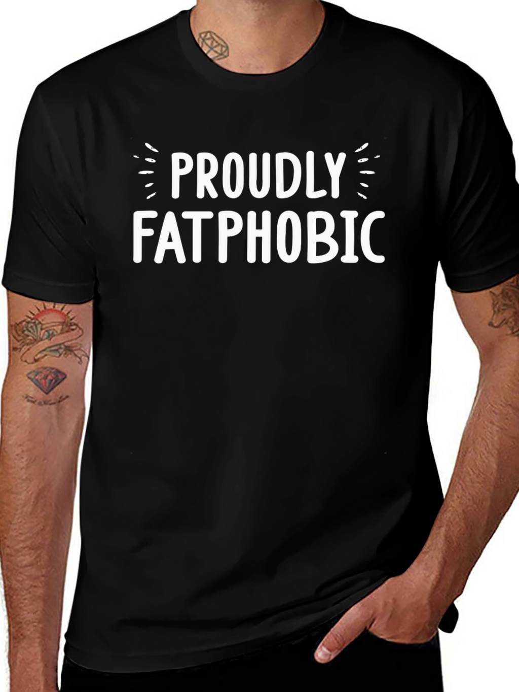 Proudly Fatphobic Graphic T-Shirt