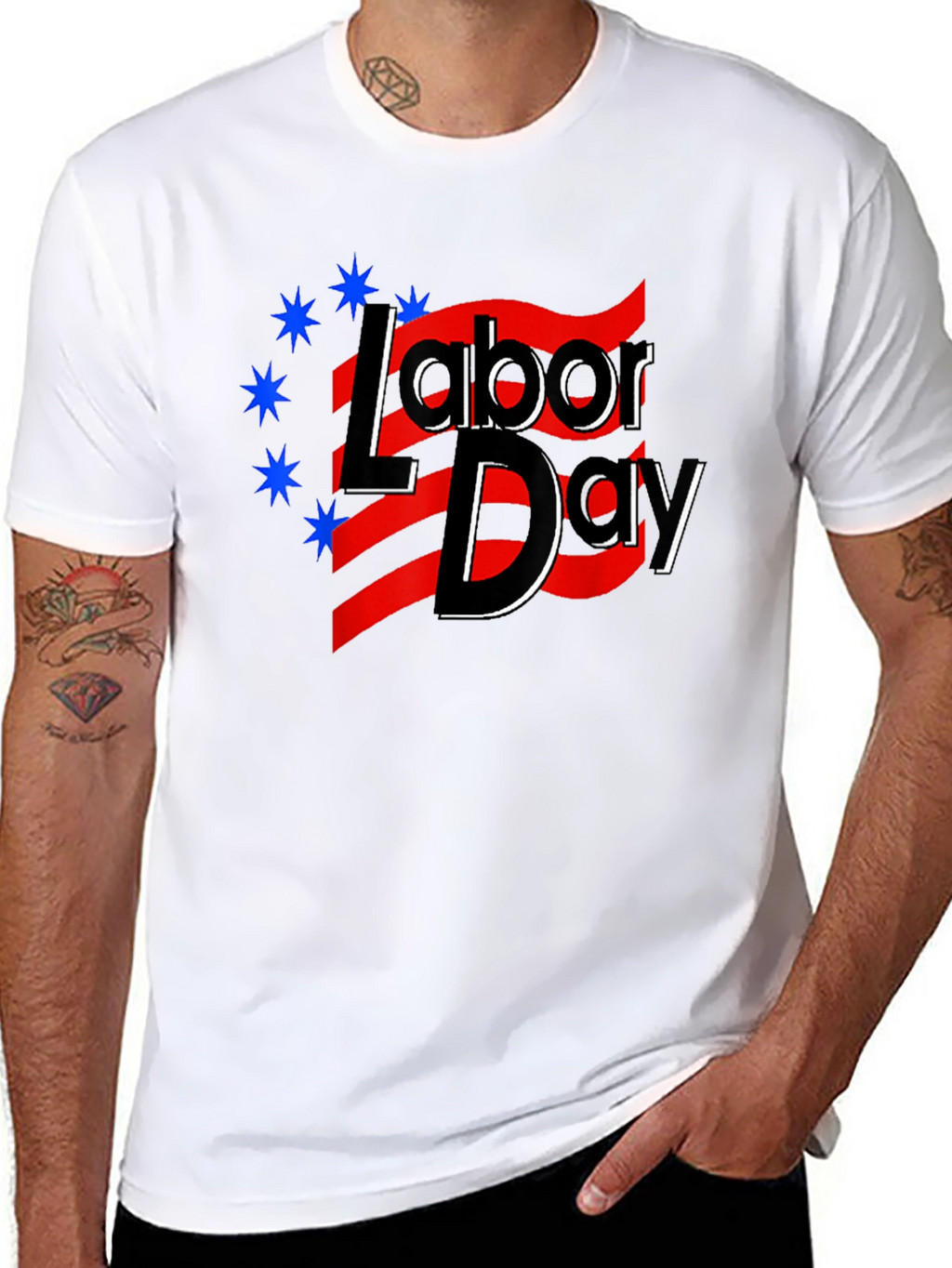 Labor Day T-Shirt - Patriotic Design