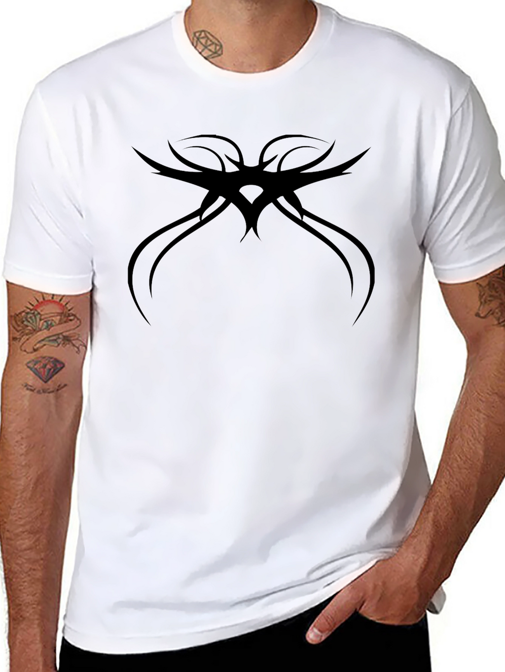 Tribal Graphic Black T-Shirt
