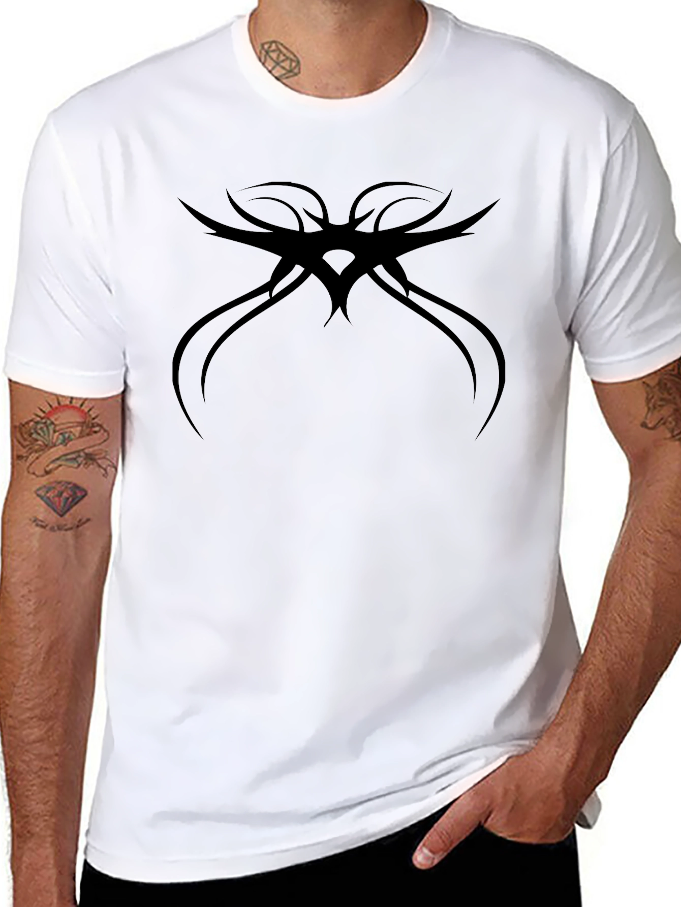 Tribal Graphic Black T-Shirt