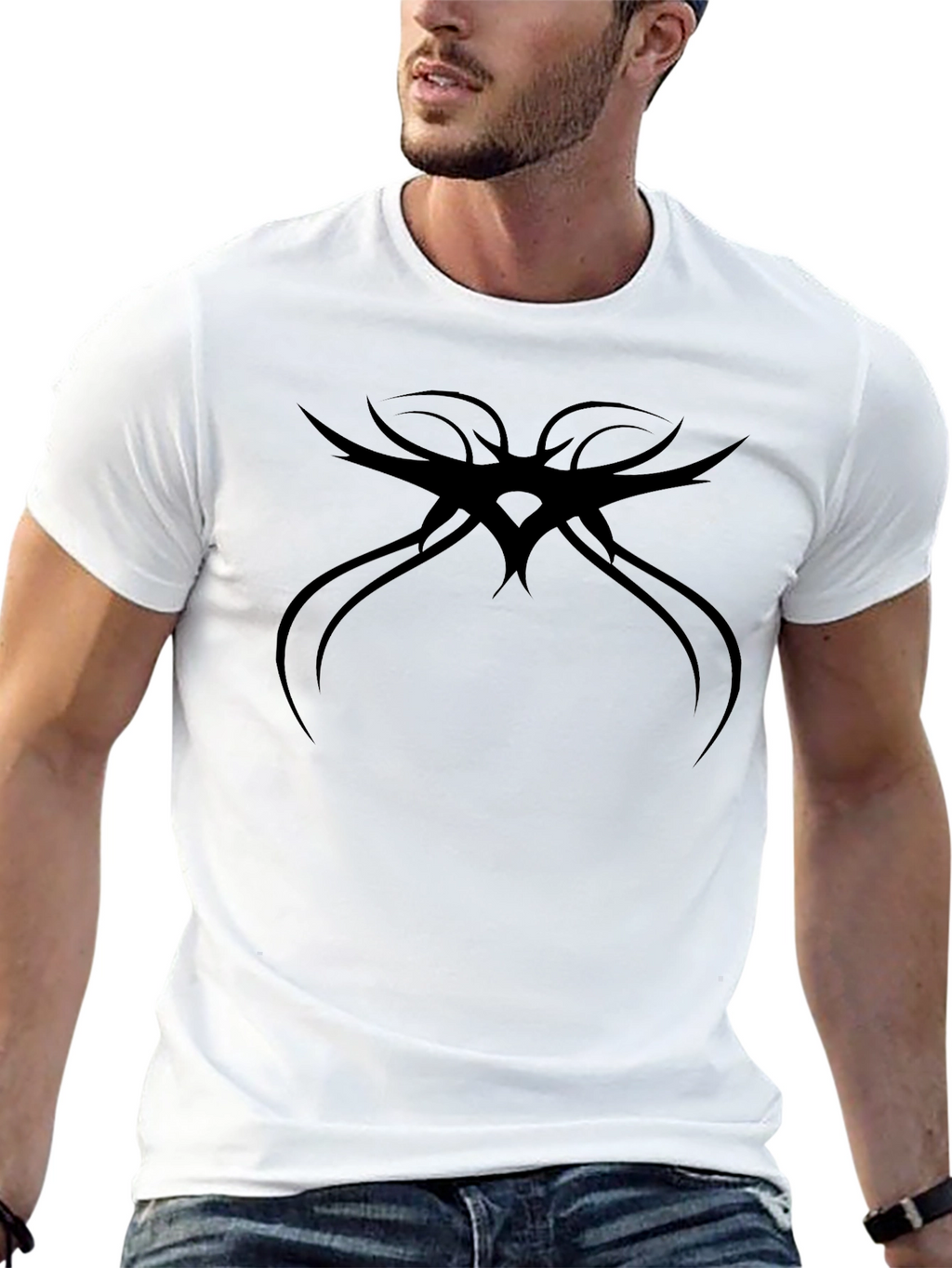Tribal Graphic Black T-Shirt