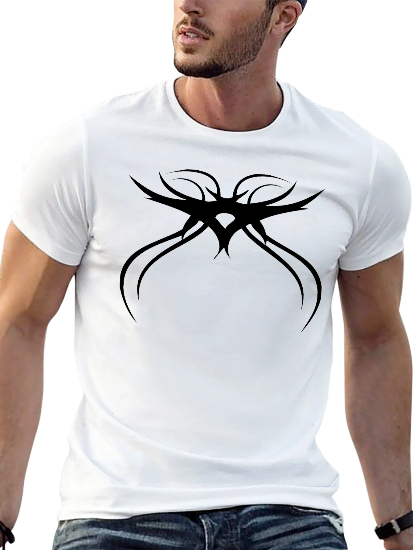 Tribal Graphic Black T-Shirt