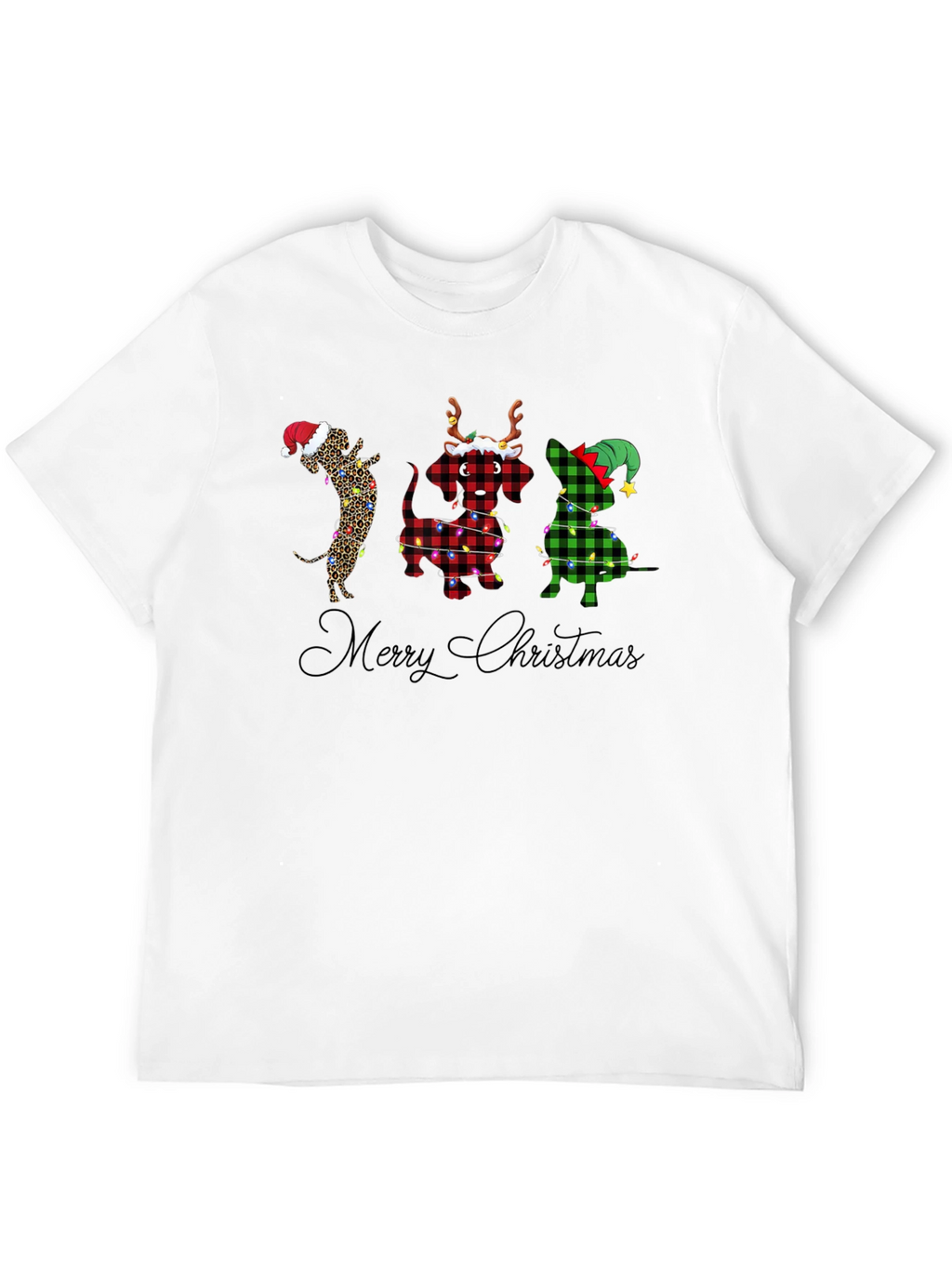 Merry Christmas Dachshunds T-Shirt
