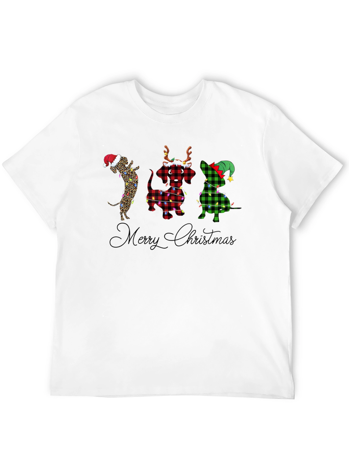 Merry Christmas Dachshunds T-Shirt