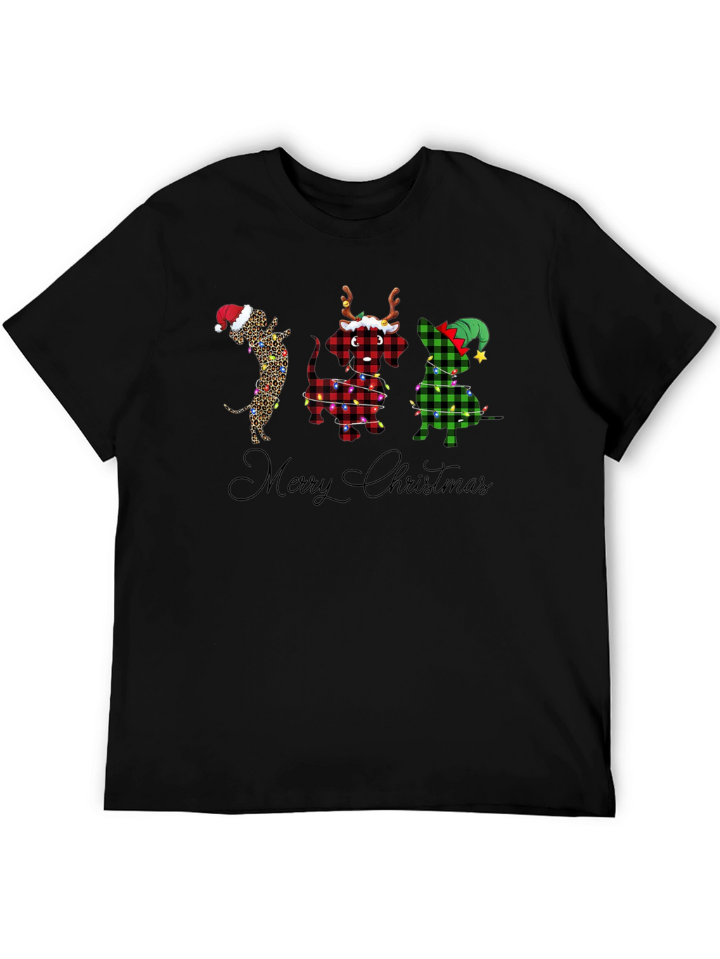 Merry Christmas Dachshunds T-Shirt