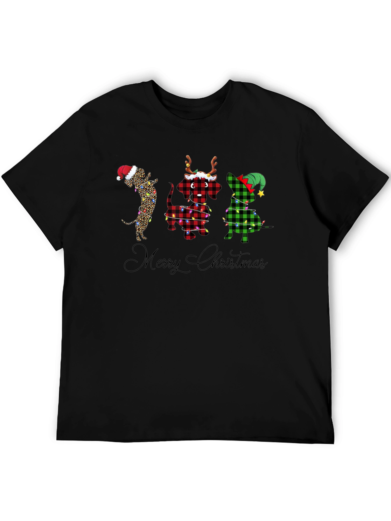 Merry Christmas Dachshunds T-Shirt