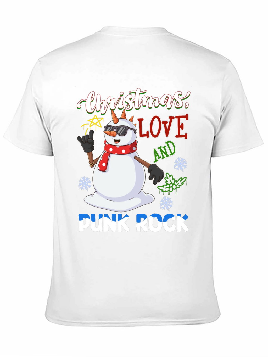 Christmas Love Punk Rock T-Shirt