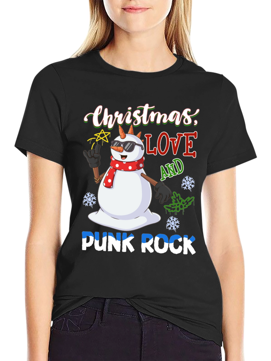 Christmas Love Punk Rock T-Shirt