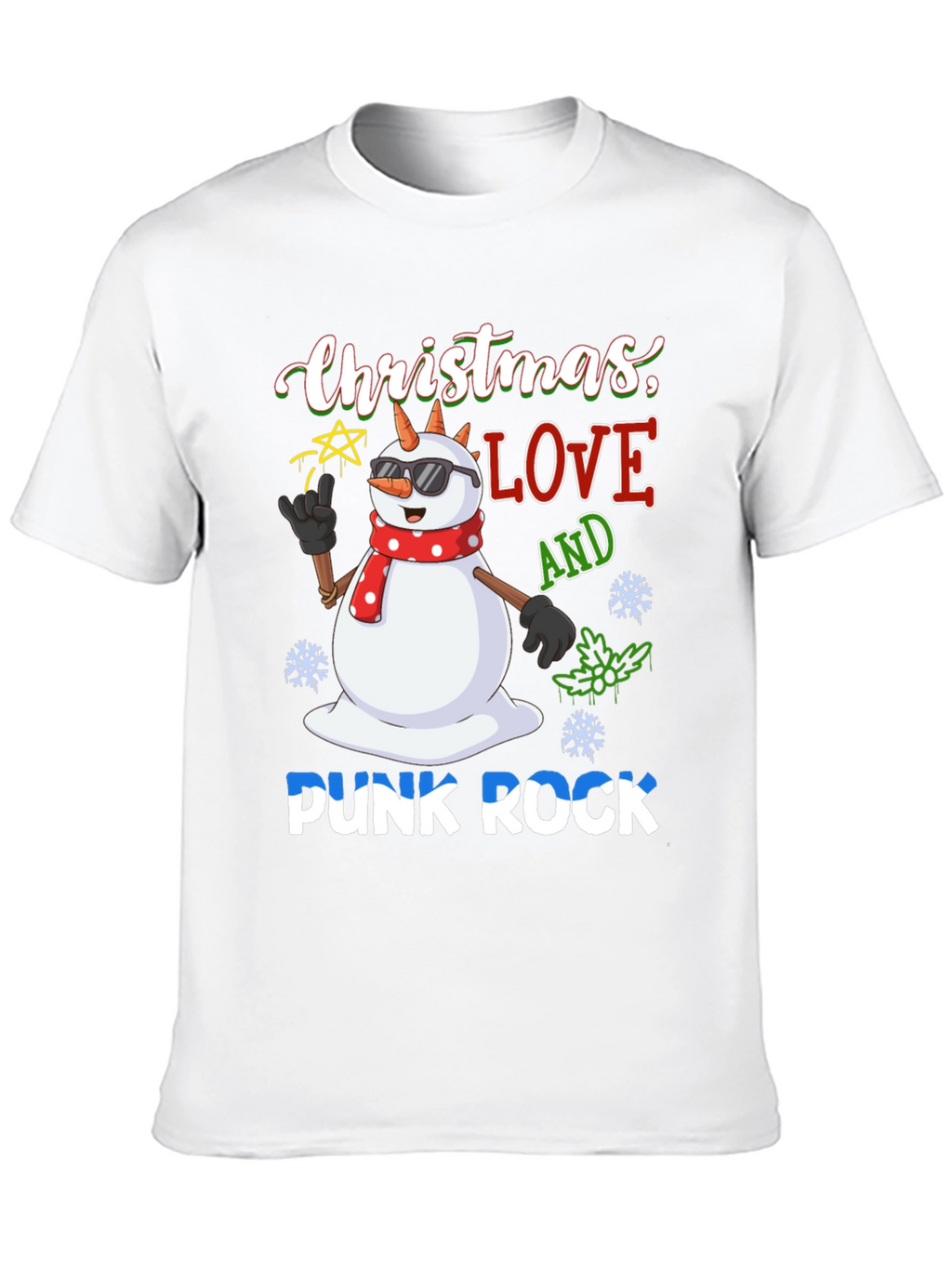 Christmas Love Punk Rock T-Shirt