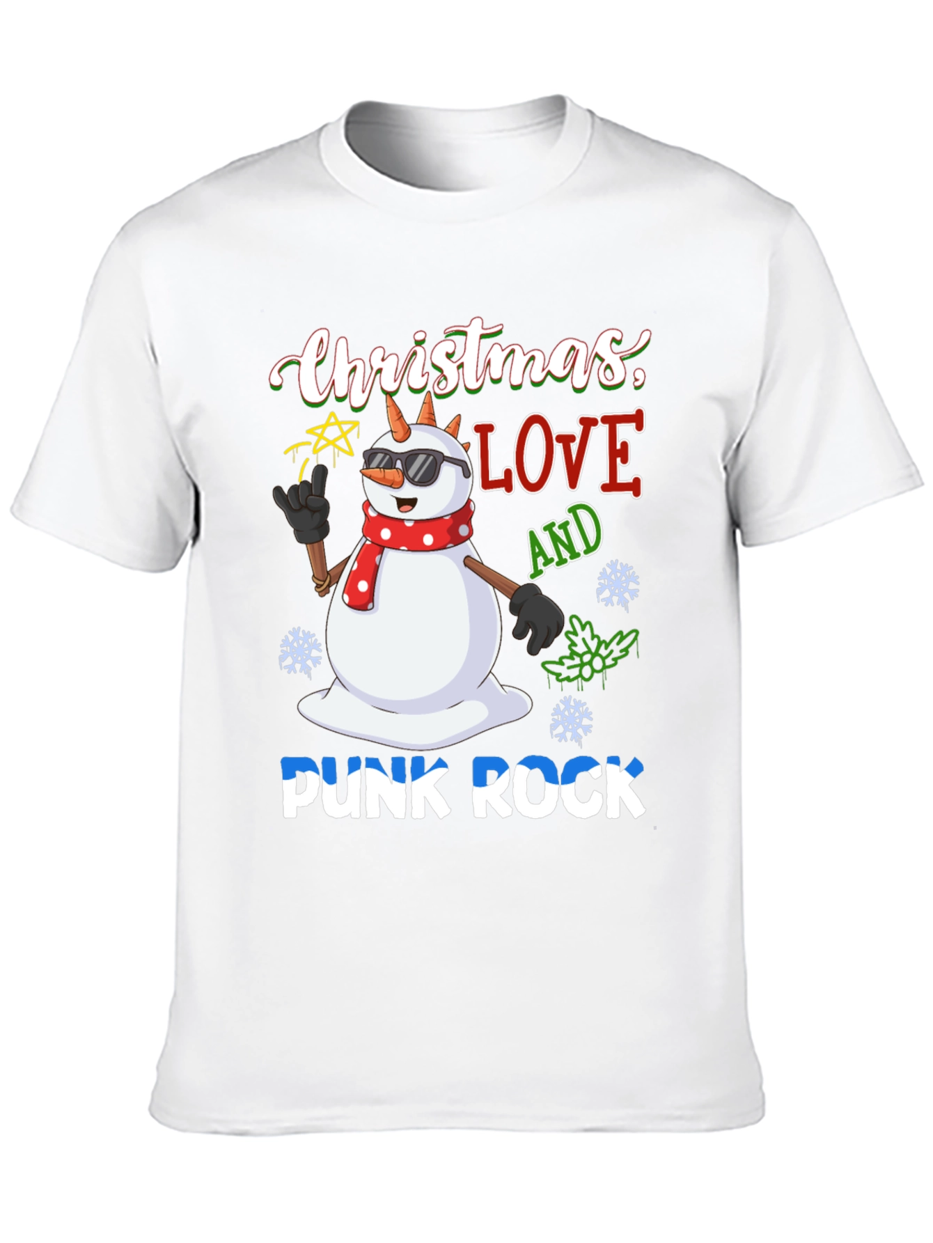 Christmas Love Punk Rock T-Shirt