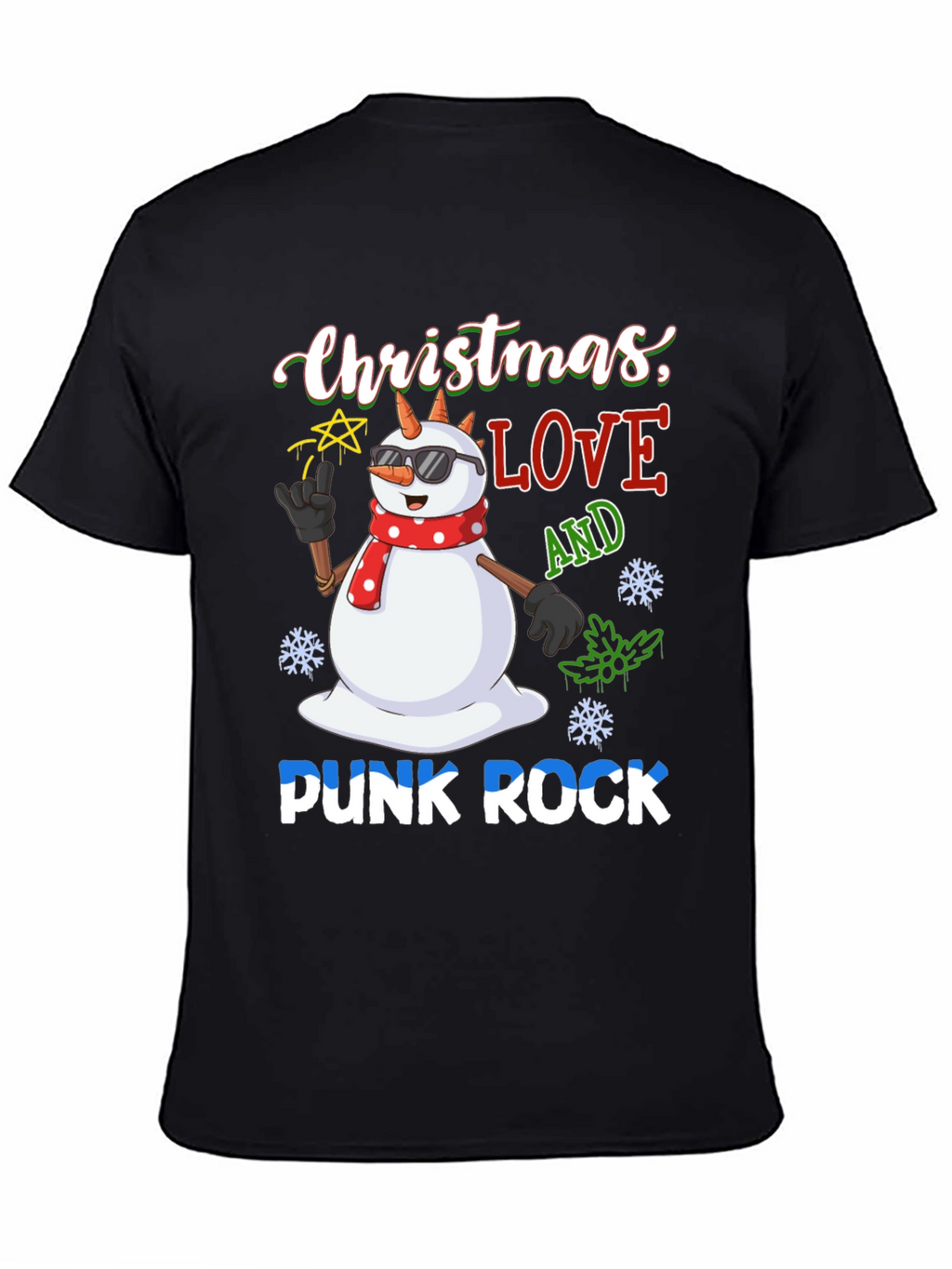 Christmas Love Punk Rock T-Shirt