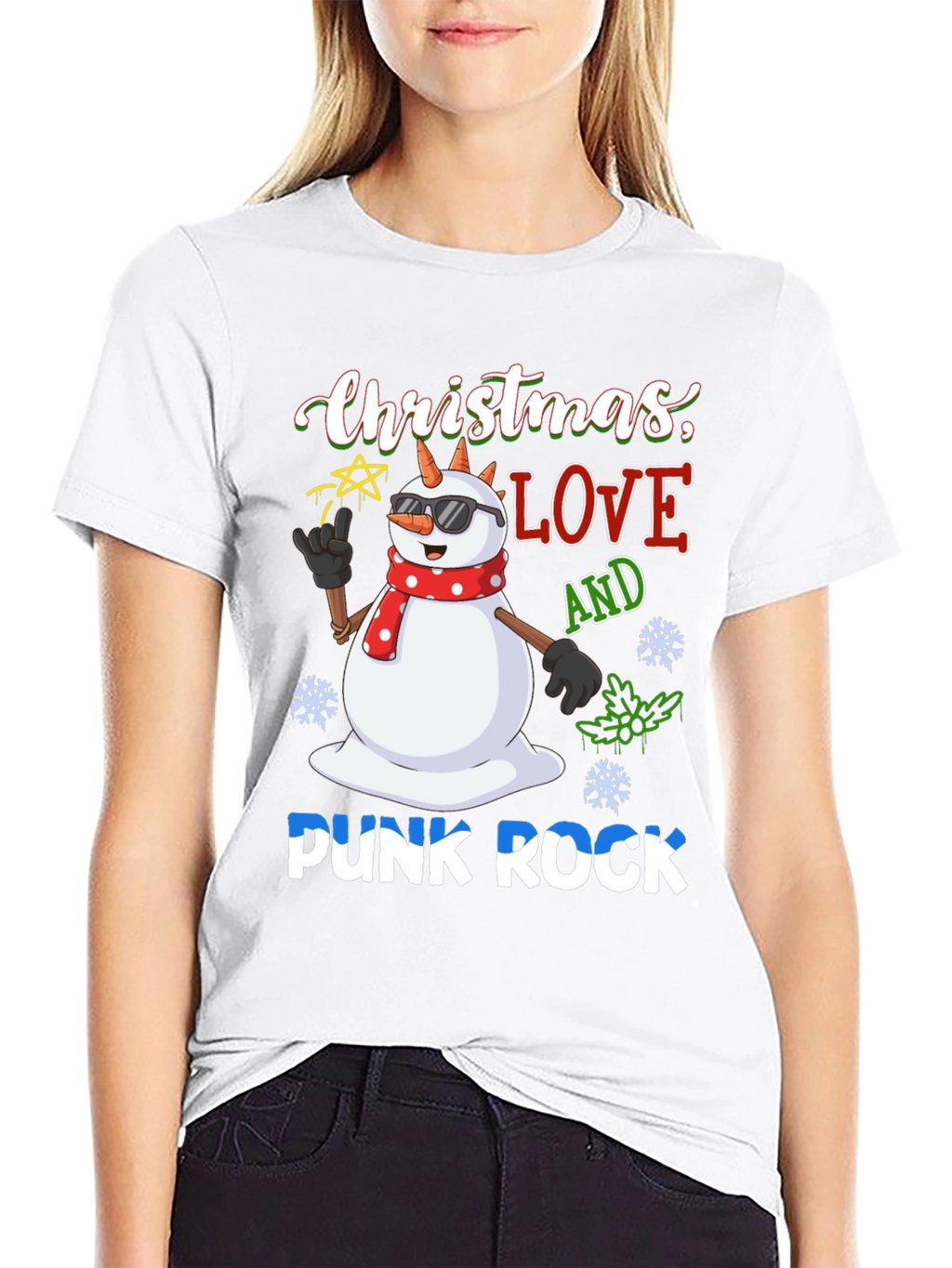 Christmas Love Punk Rock T-Shirt