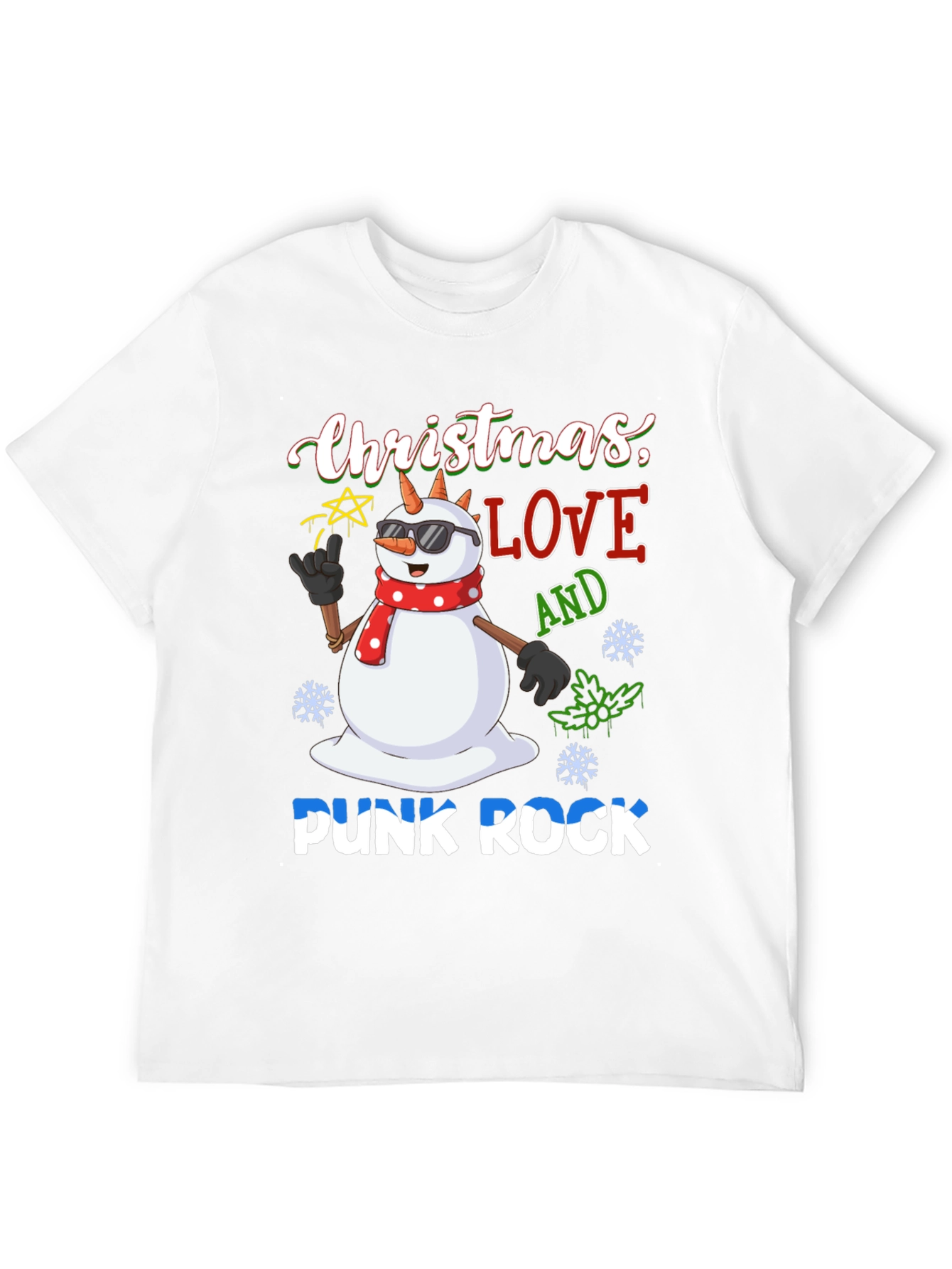Christmas Love Punk Rock T-Shirt