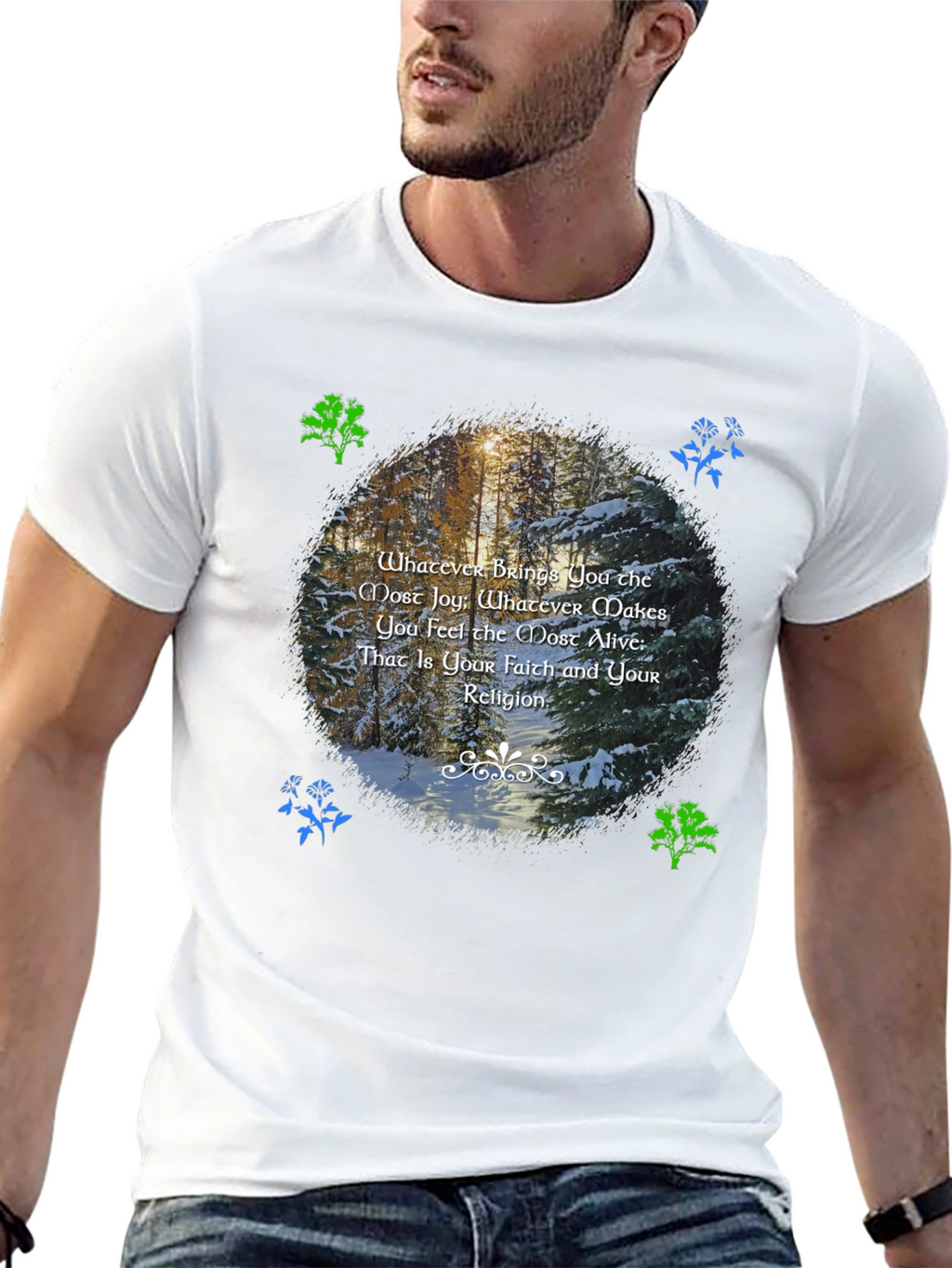 Nature Inspired T-Shirt - Find Your Faith