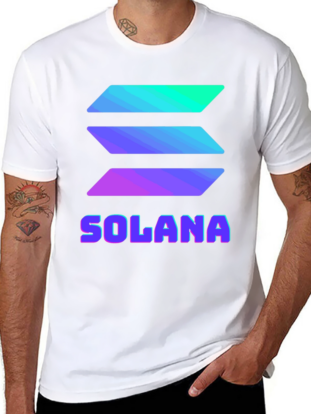 Solana Crypto T-Shirt - Trendy Blockchain Tee