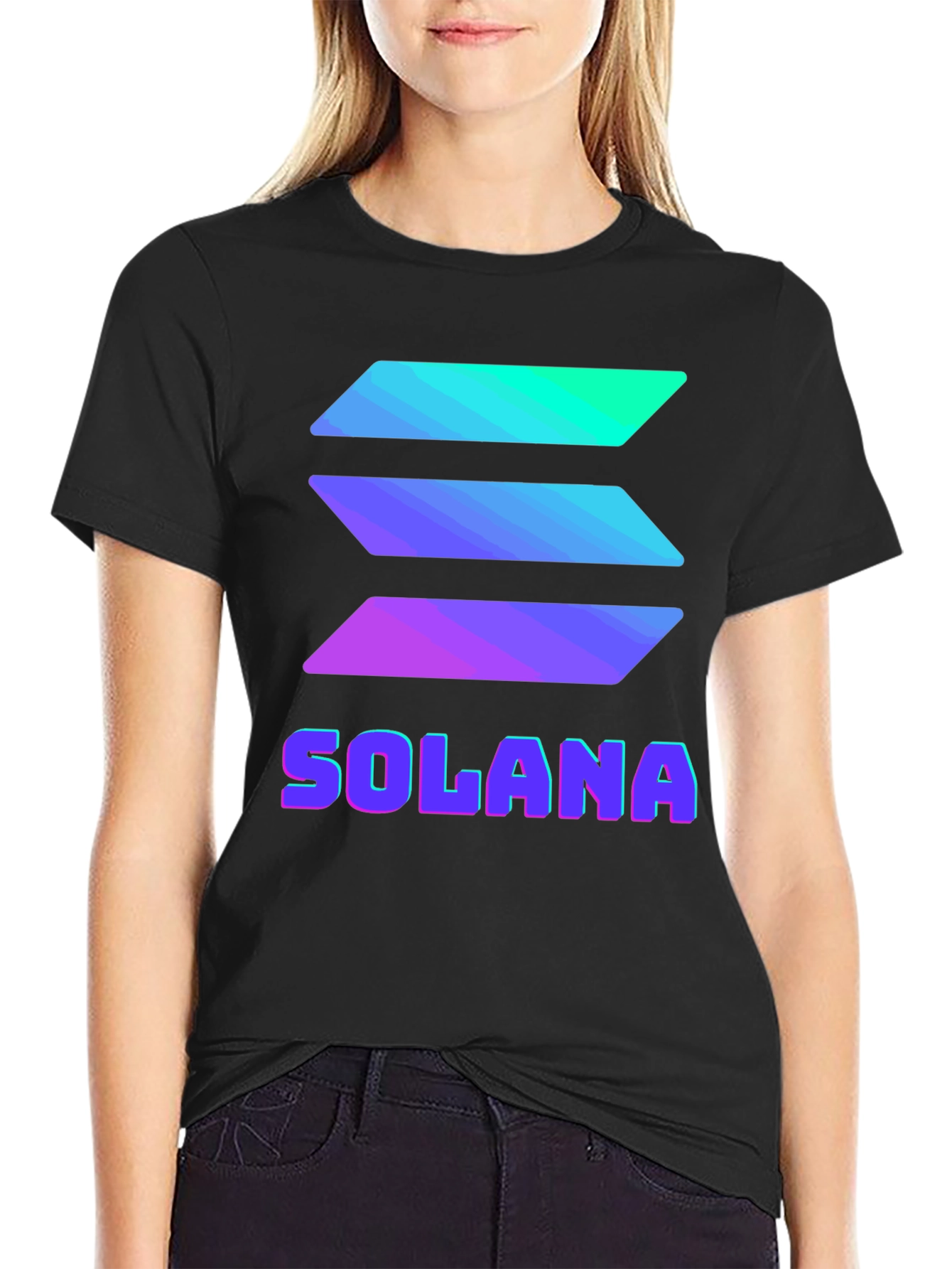 Solana Crypto T-Shirt - Trendy Blockchain Tee