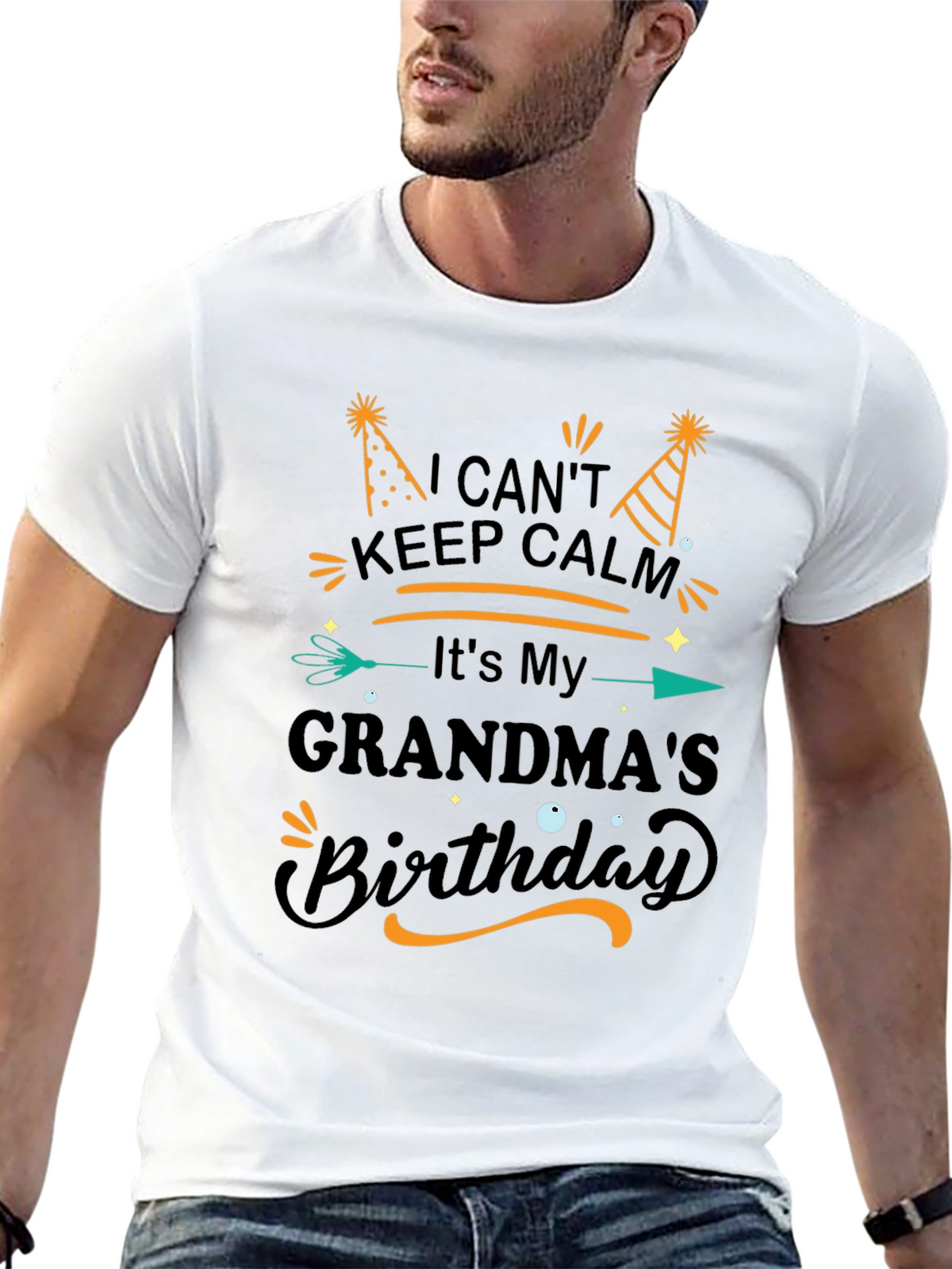Grandmas Birthday T-Shirt - Keep Calm