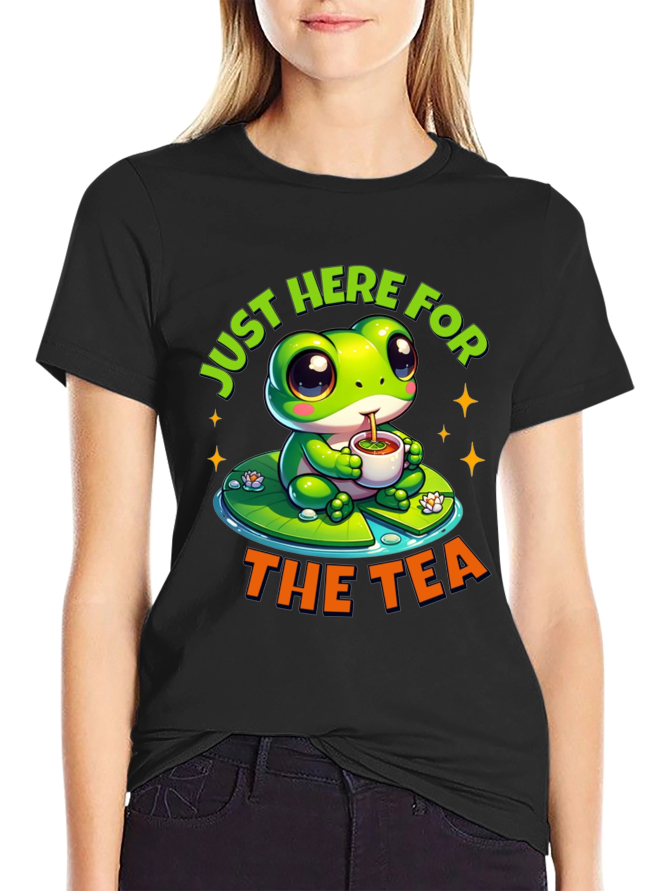Just Here for the Tea T-Shirt Frog