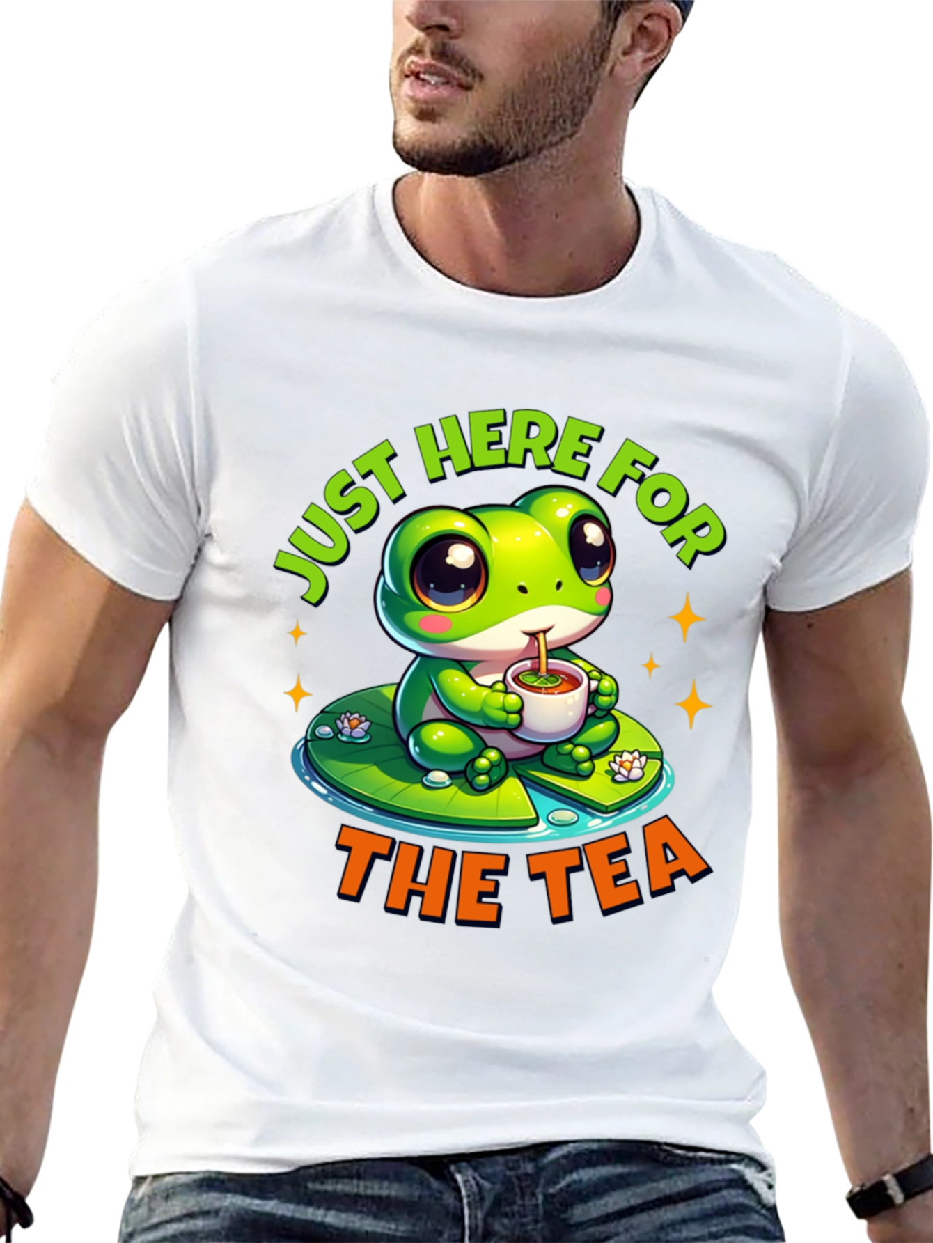 Just Here for the Tea T-Shirt Frog