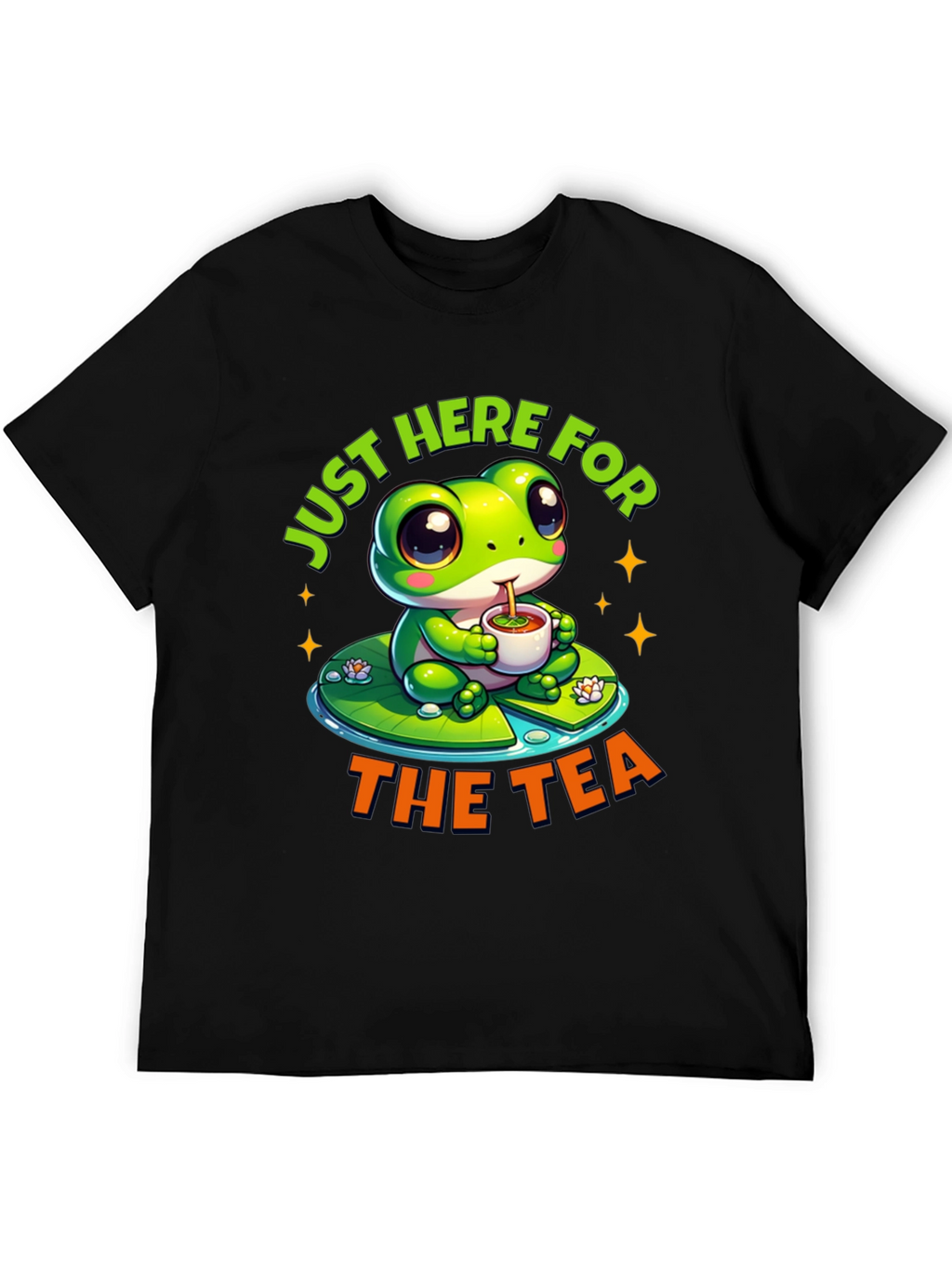 Just Here for the Tea T-Shirt Frog