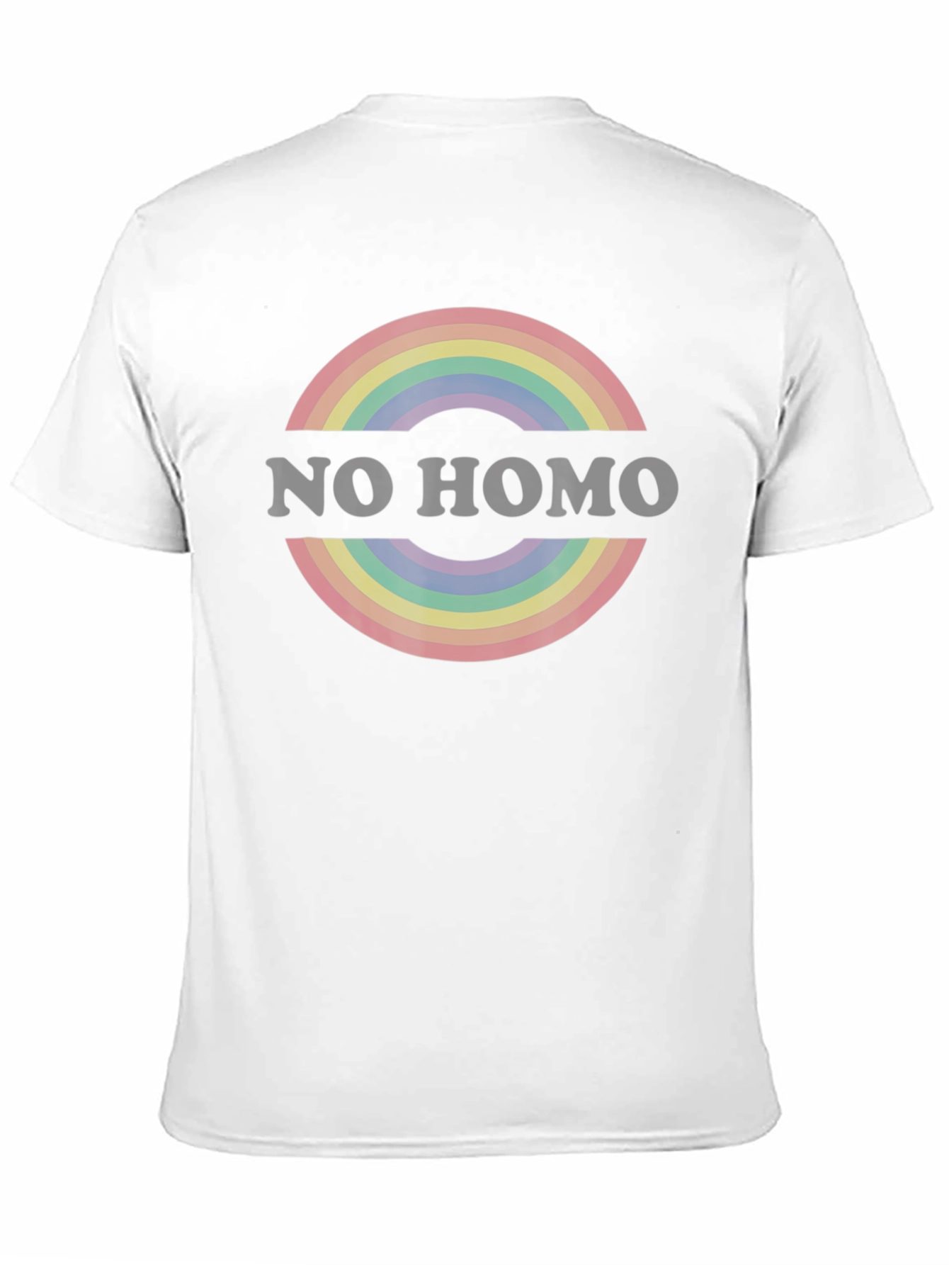 Rainbow Circle Graphic Tee - Black