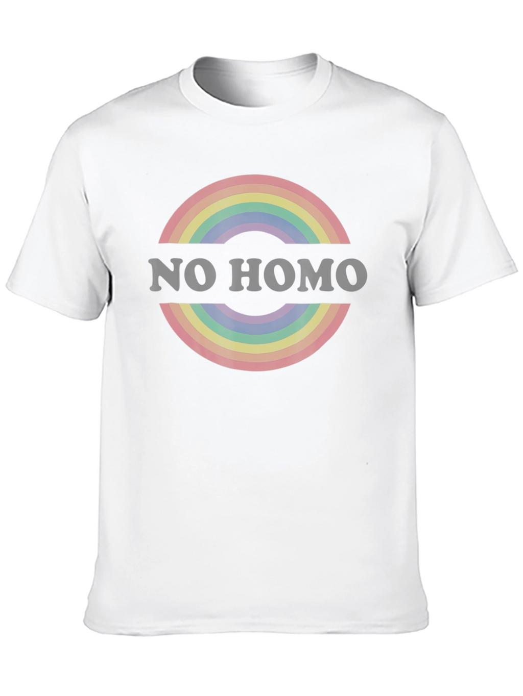 Rainbow Circle Graphic Tee - Black