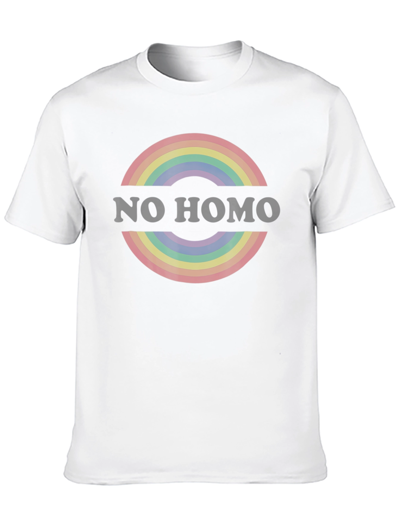 Rainbow Circle Graphic Tee - Black