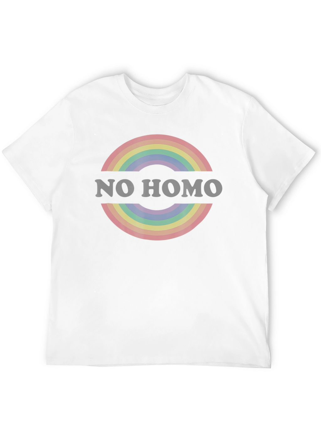 Rainbow Circle Graphic Tee - Black