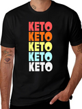 KETO Stacked Mens Tee - Stylish & Comfortable