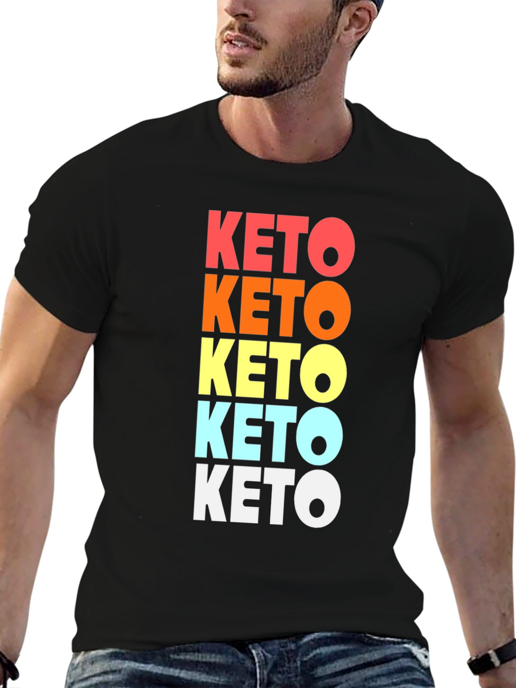 KETO Stacked Mens Tee - Stylish & Comfortable