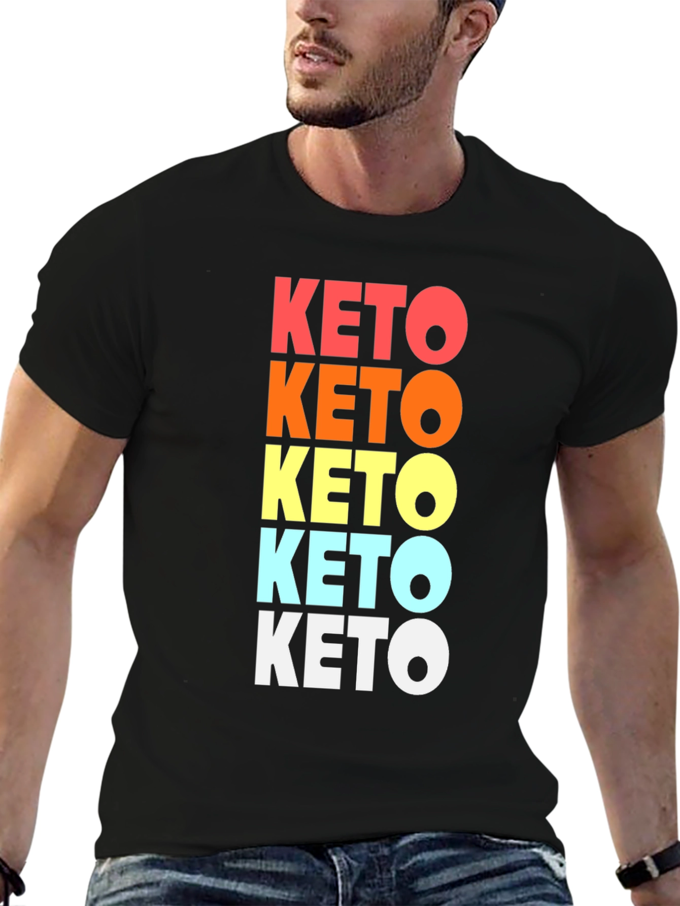 KETO Stacked Mens Tee - Stylish & Comfortable