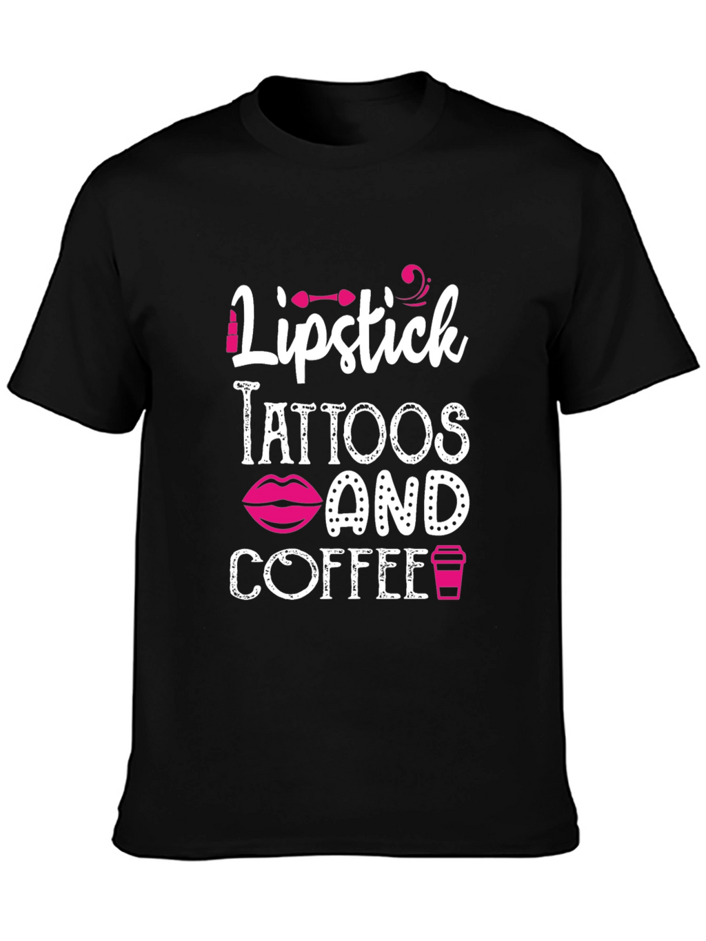 Lipstick Tattoos Coffee Graphic Tee