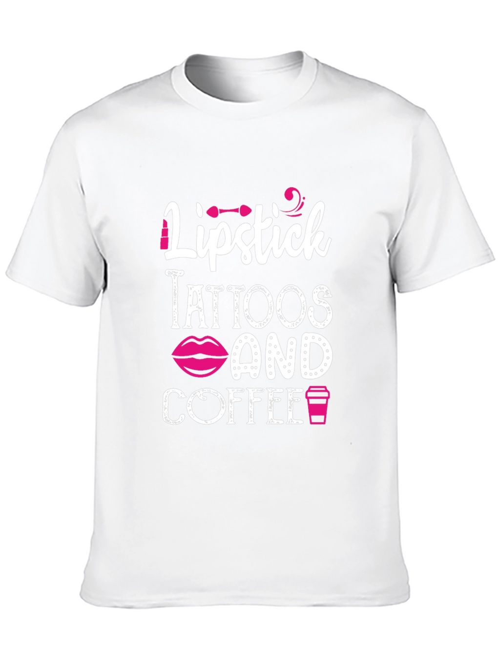 Lipstick Tattoos Coffee Graphic Tee