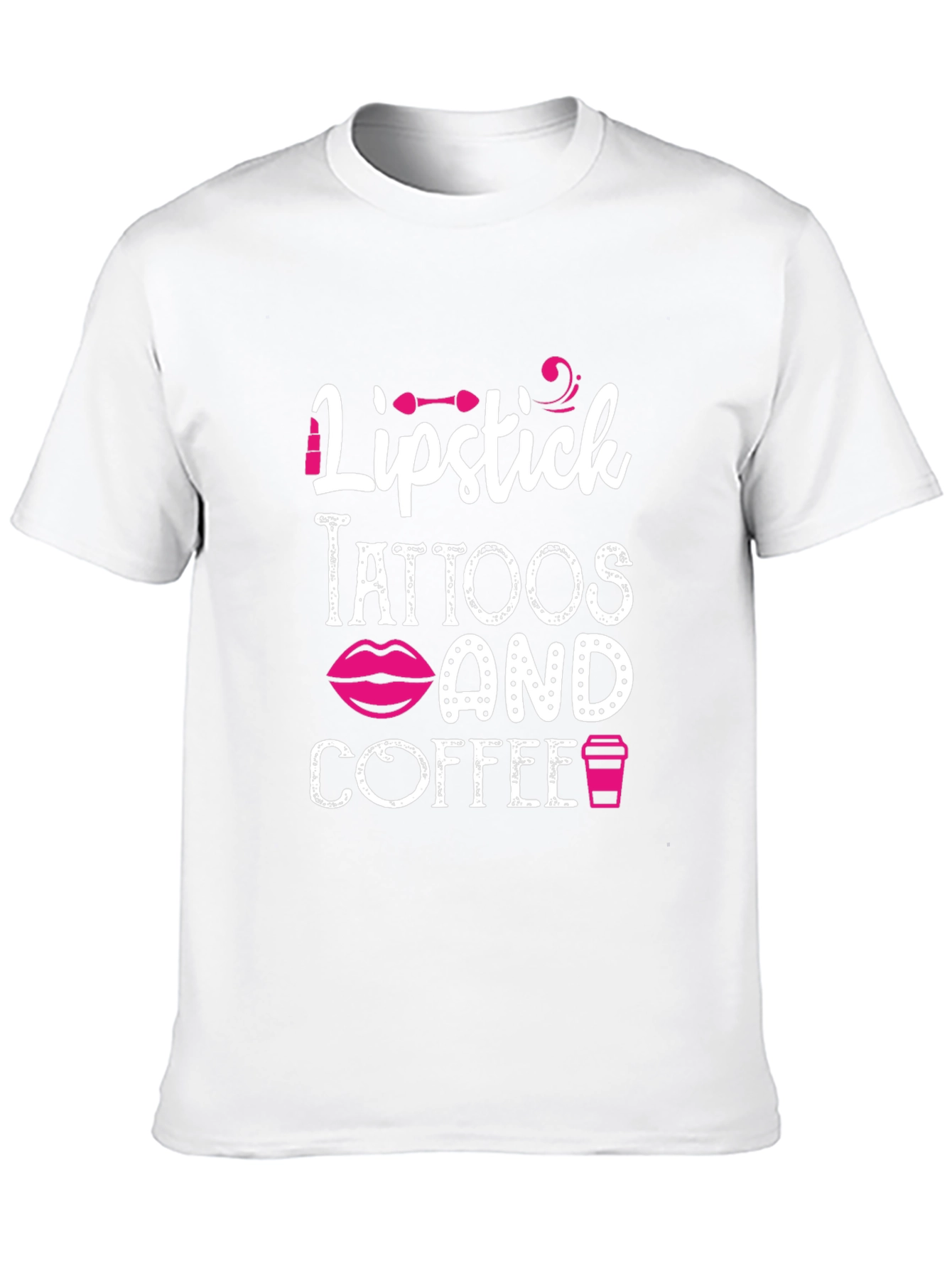Lipstick Tattoos Coffee Graphic Tee