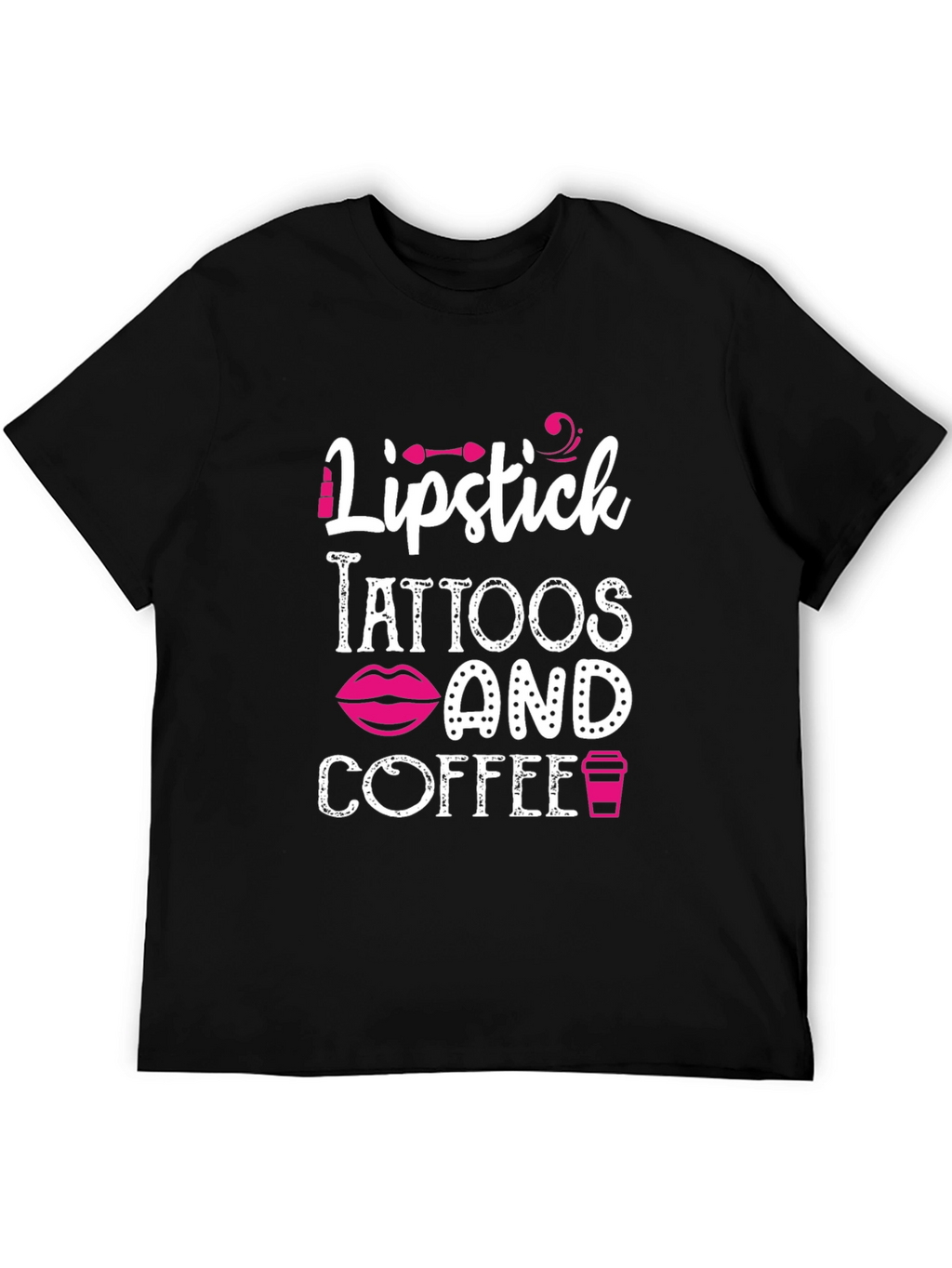 Lipstick Tattoos Coffee Graphic Tee