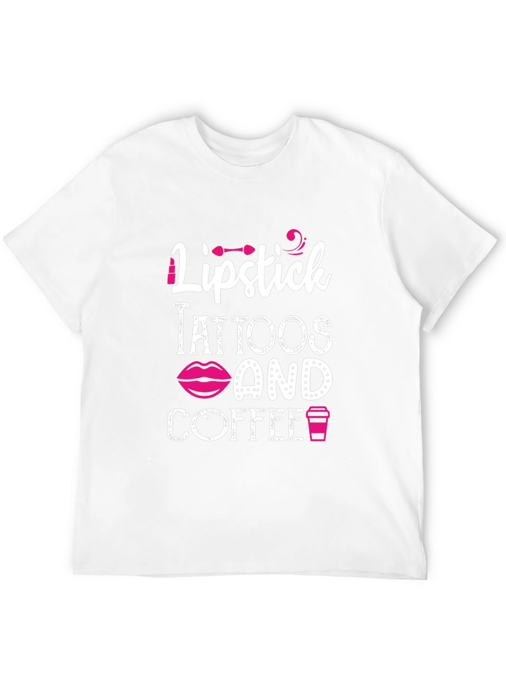 Lipstick Tattoos Coffee Graphic Tee