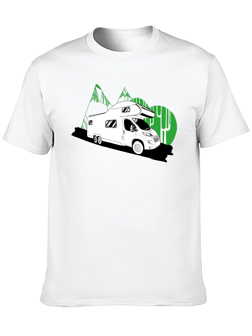 Black RV Adventure Tee -  Road Trip Style