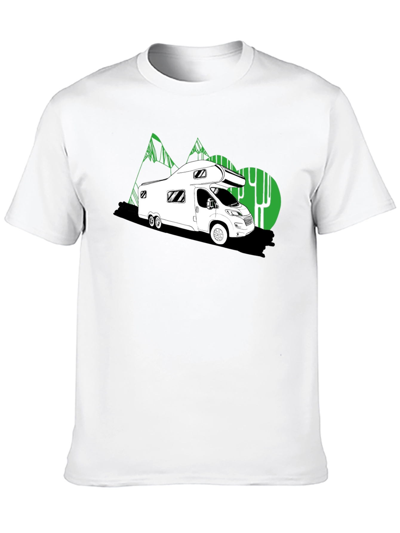 Black RV Adventure Tee -  Road Trip Style