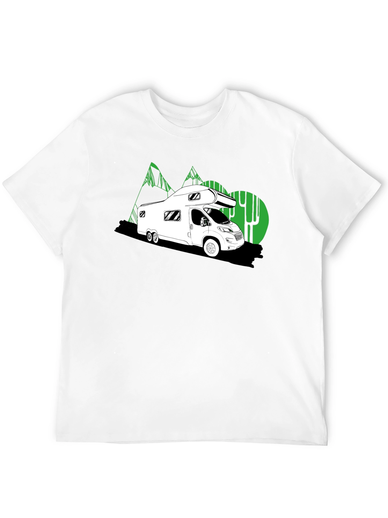 Black RV Adventure Tee -  Road Trip Style