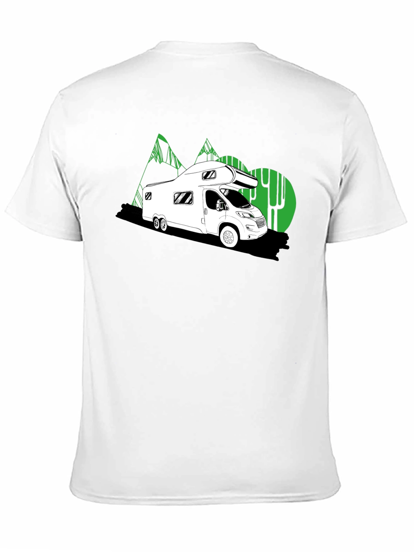 Black RV Adventure Tee -  Road Trip Style
